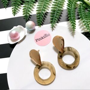 Ring Drop Acrylic Earrings